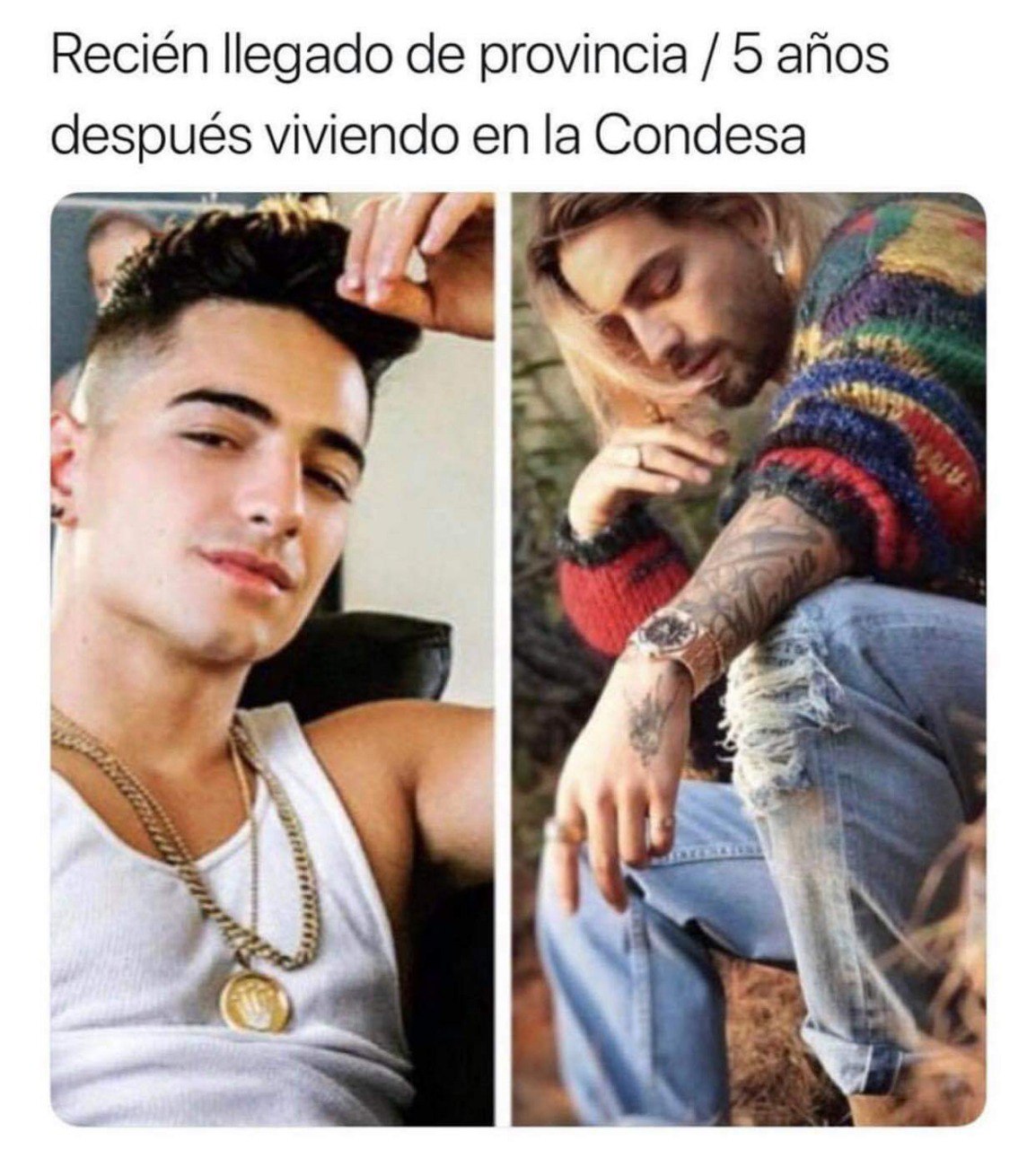 a man with tattoos and a white shirt